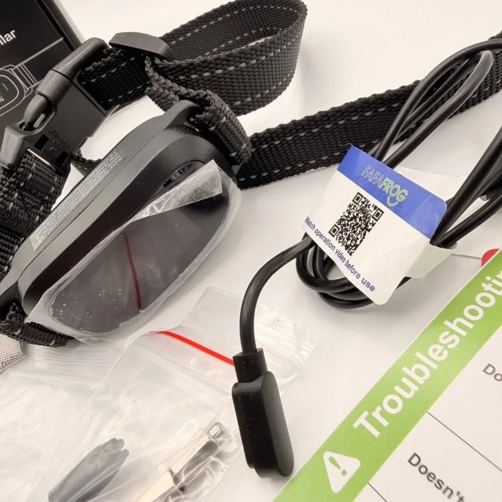 FAFAFROG Smart Dog Bark Collar Vibration S1 Black Training Device Pet Supplies